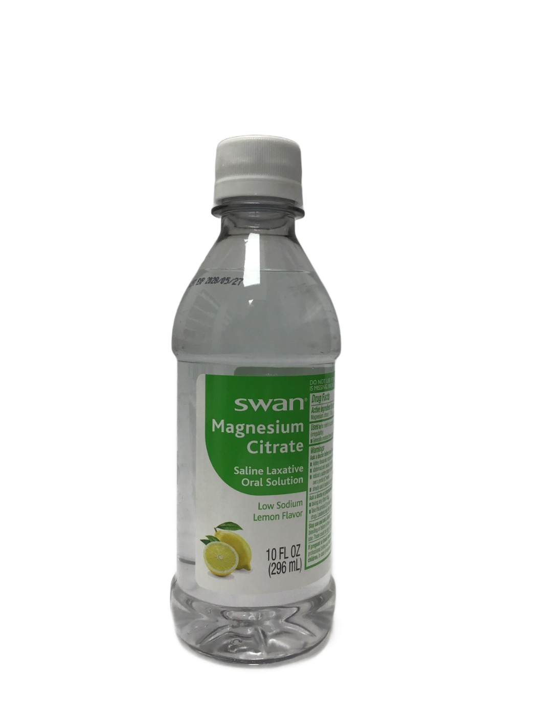 Swan Swan Magnesium Citrate Saline Laxative Oral Solution, Low Sodium, Lemon Flavor, 10 fl oz