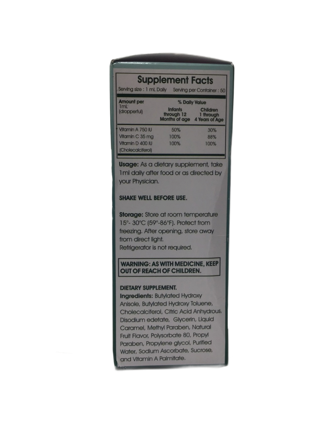 Akron Pharma Akron Pharma One Vite Pediatric Tri-Vite Healthy Start Vitamin A C & D Drops, photo 4