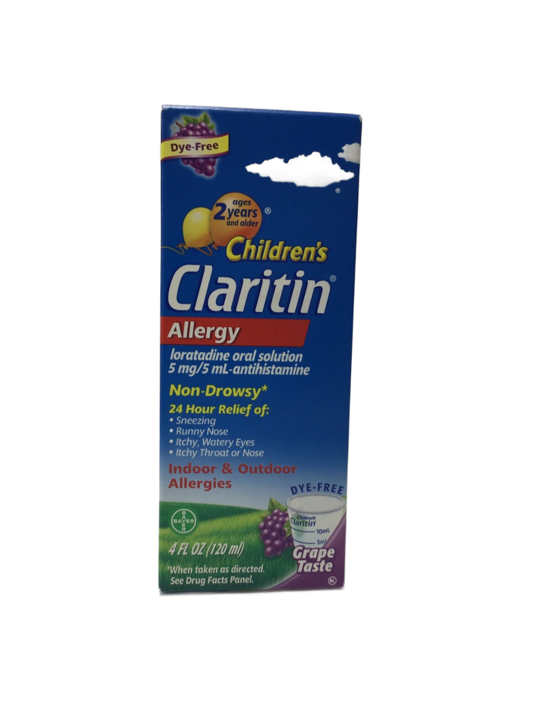 Claritin Claritin Children's Allergy Loratadine Oral Solution 5 mg/5 mL Grape Taste, 4 fl oz, photo 1