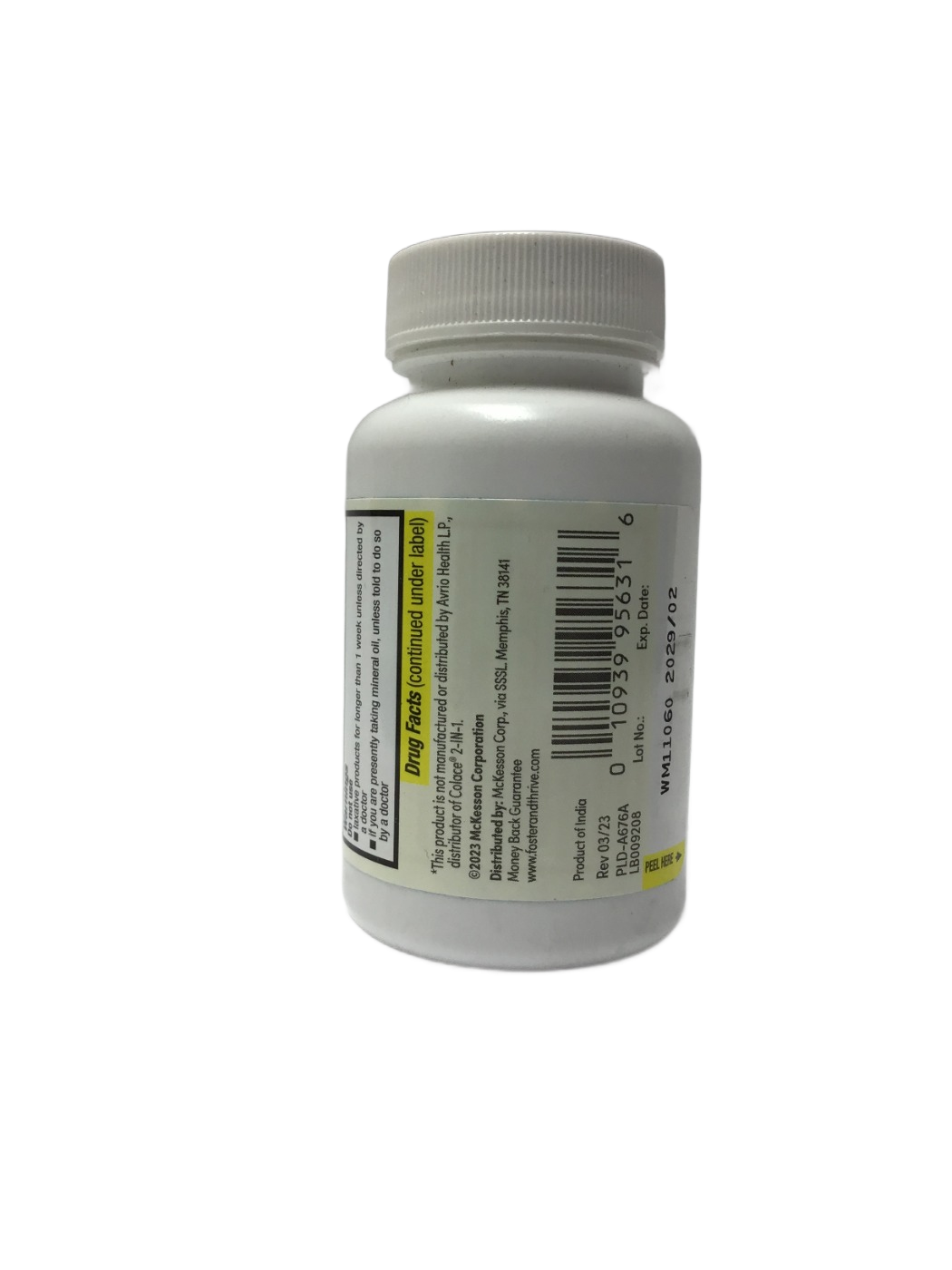 Foster & Thrive Foster & Thrive Stool Softener Docusate Sodium 50 mg Sennosides 8.6 mg, 100 ct, photo 3