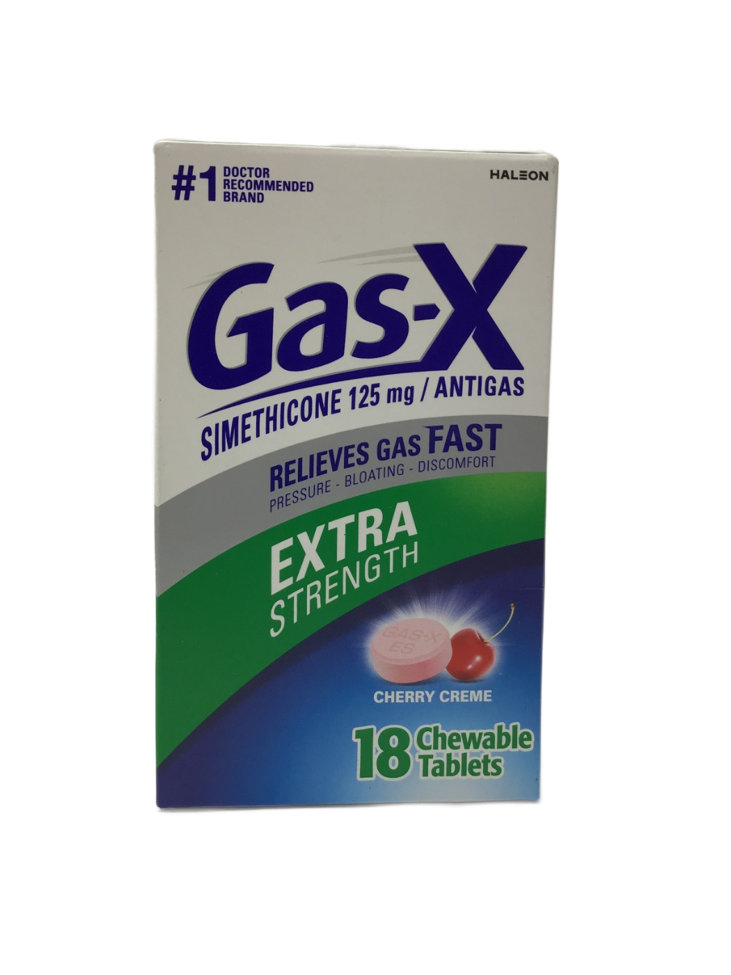 Gas-X Gas-X Extra Strength Simethicone 125 mg Antigas Chewable Tablets, Cherry Creme, 18 ct