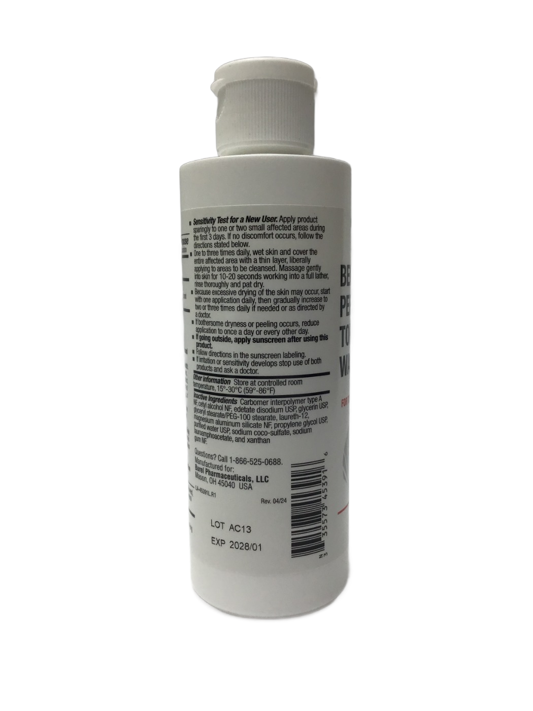 Burel Pharmaceuticals Burel Pharmaceuticals Benzoyl Peroxide Topical Wash 5%, 5 oz, photo 2