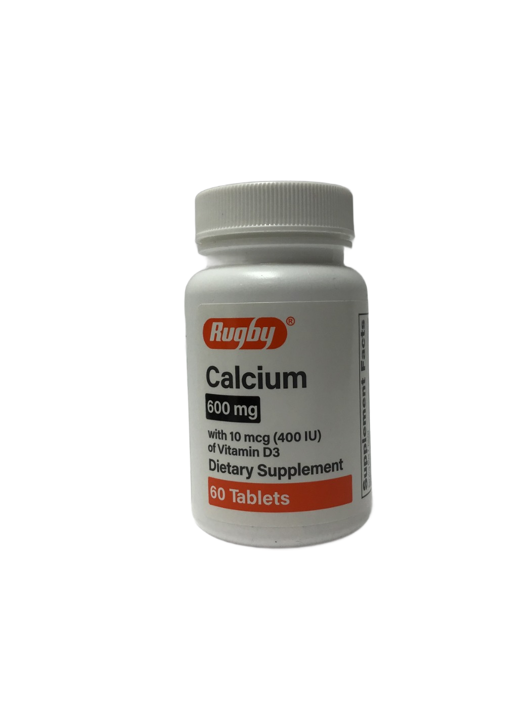 Rugby Rugby Calcium 600 mg with 10 mcg (400 IU) of Vitamin D3, 60 ct, photo 1