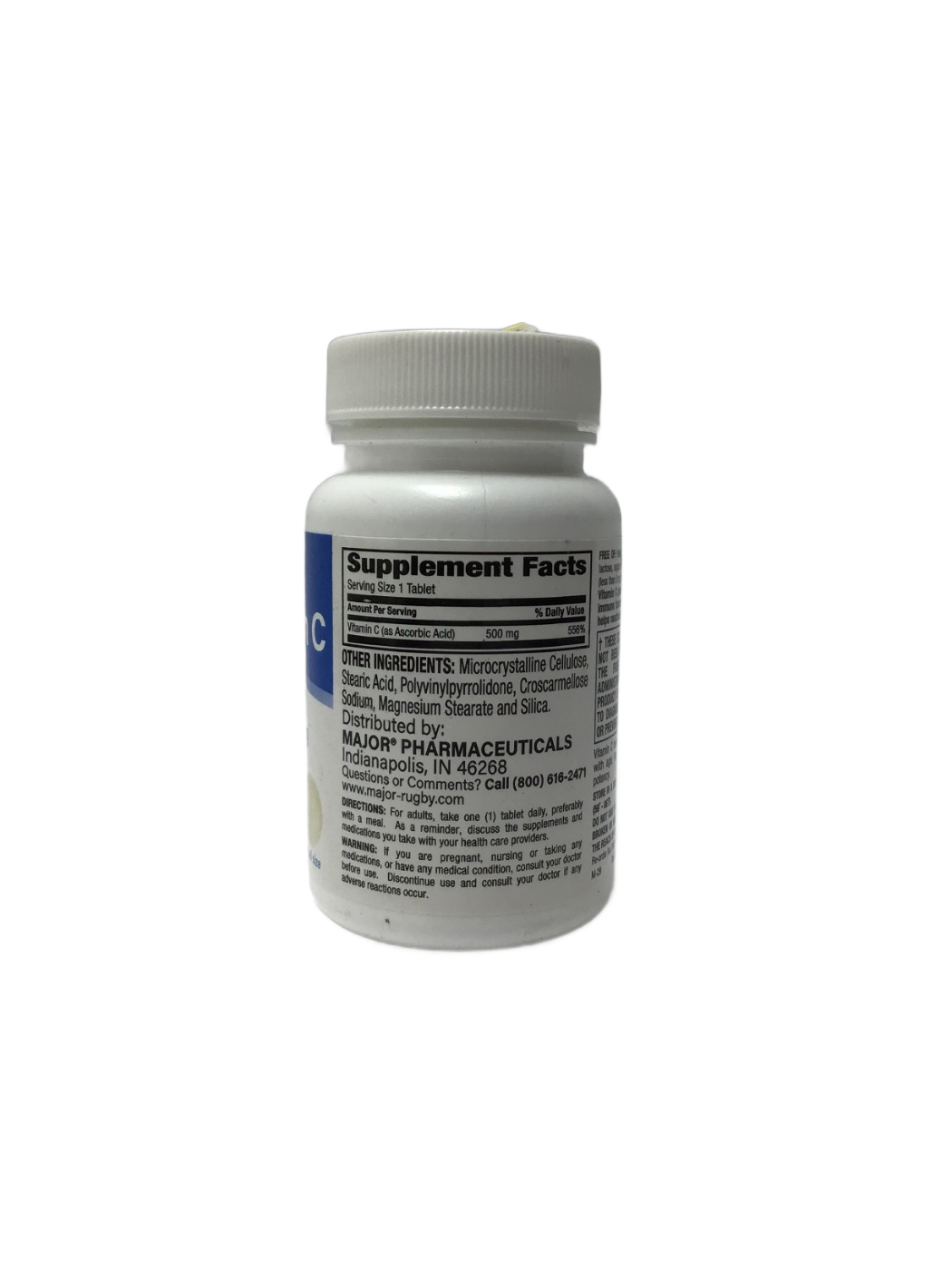 Major Major Vitamin C as Ascorbic Acid 500 mg, 100 ct, photo 2