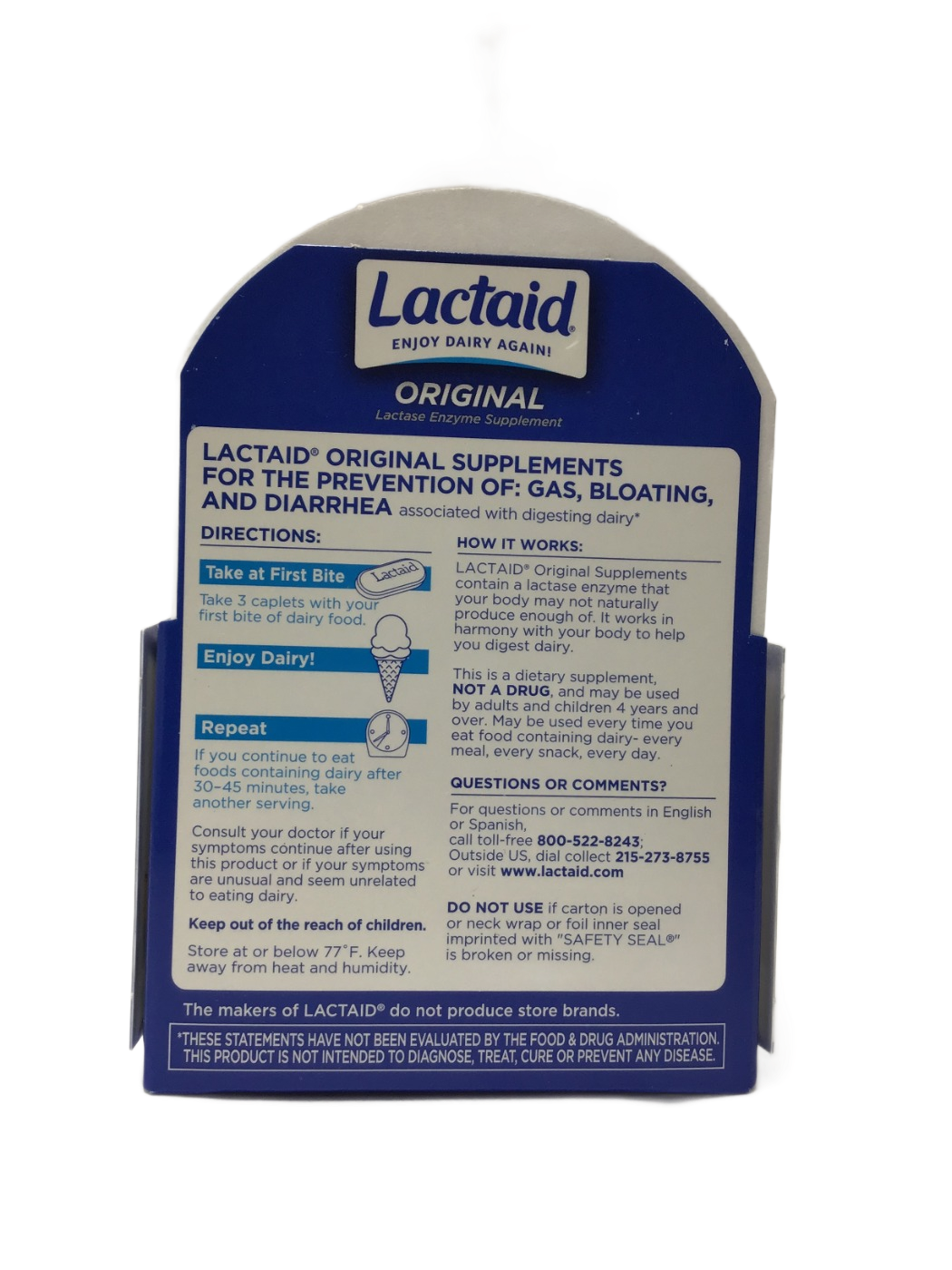 Lactaid Lactaid Original Lactase Enzyme Supplement, photo 2