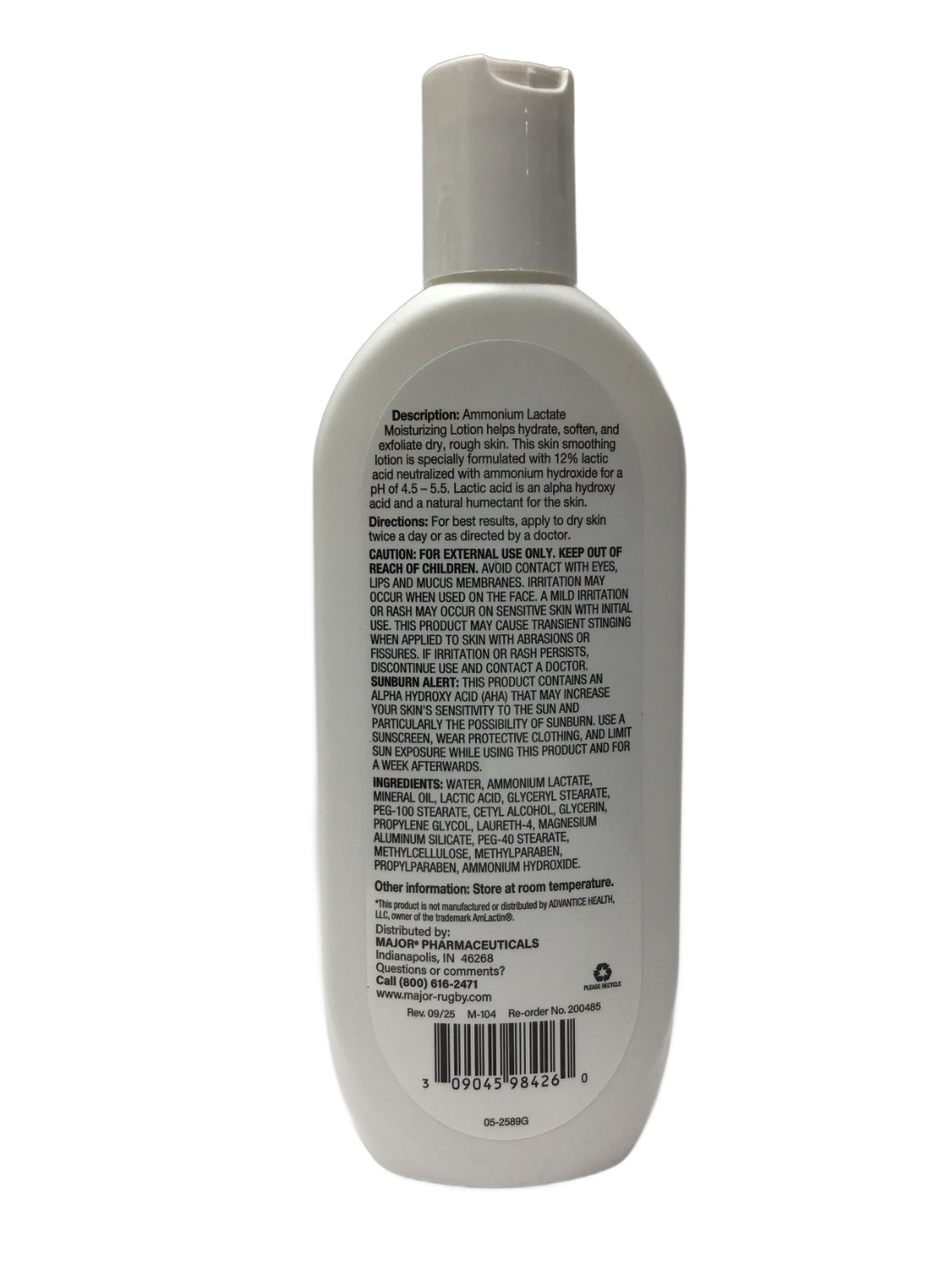 Major Major Ammonium Lactate 12% Moisturizing Lotion, 8 oz, photo 2