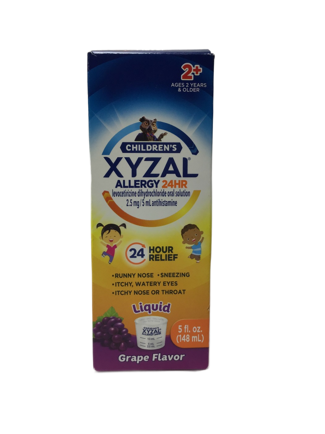 Xyzal Xyzal Children's Allergy 24HR Levocetirizine Dihydrochloride Oral Solution 2.5 mg/5 mL Liquid, Grape Flavor, 5 fl oz