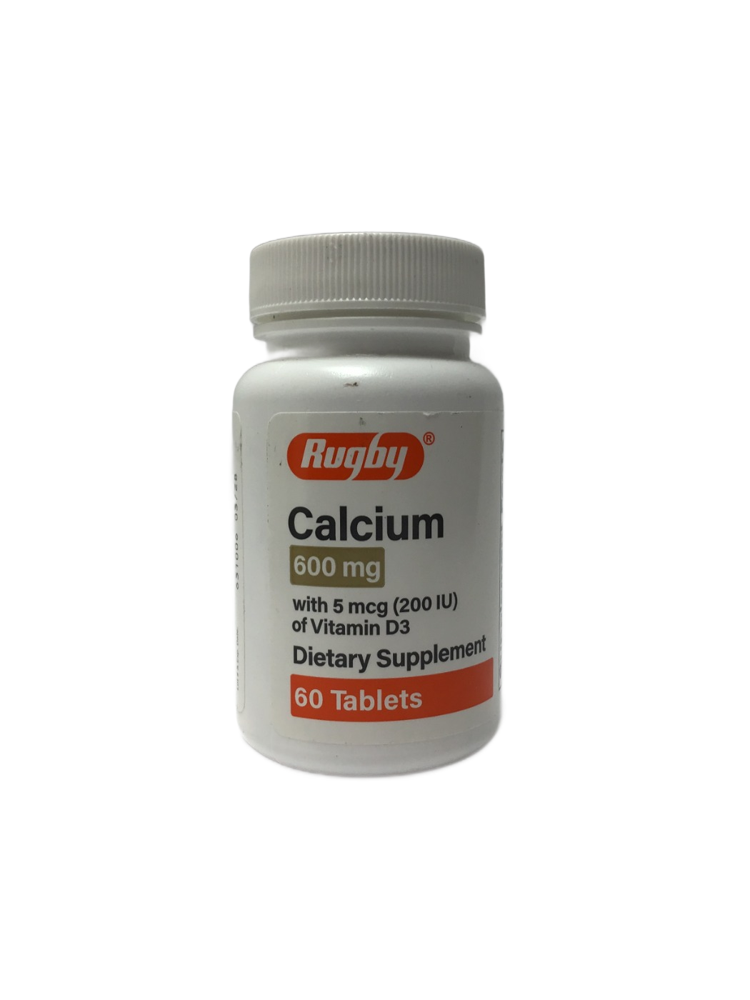 Rugby Rugby Calcium 600 mg with 5 mcg (200 IU) of Vitamin D3, 60 ct, photo 1