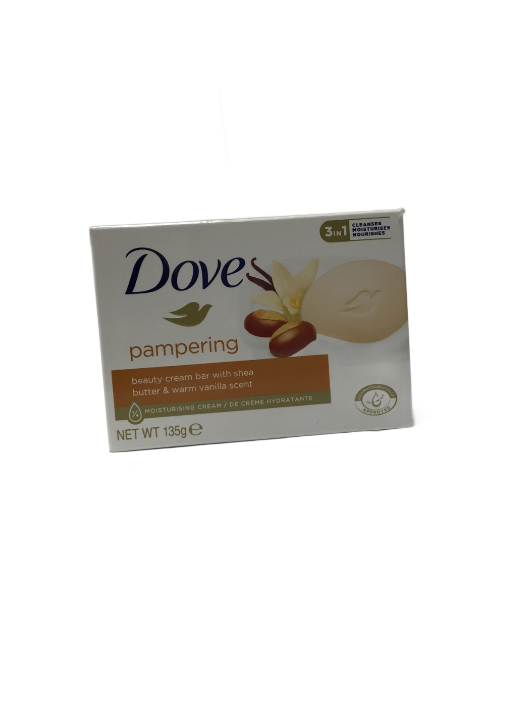 Dove Dove Pampering Beauty Cream Bar with Shea Butter & Warm Vanilla Scent, 135 g, photo 1