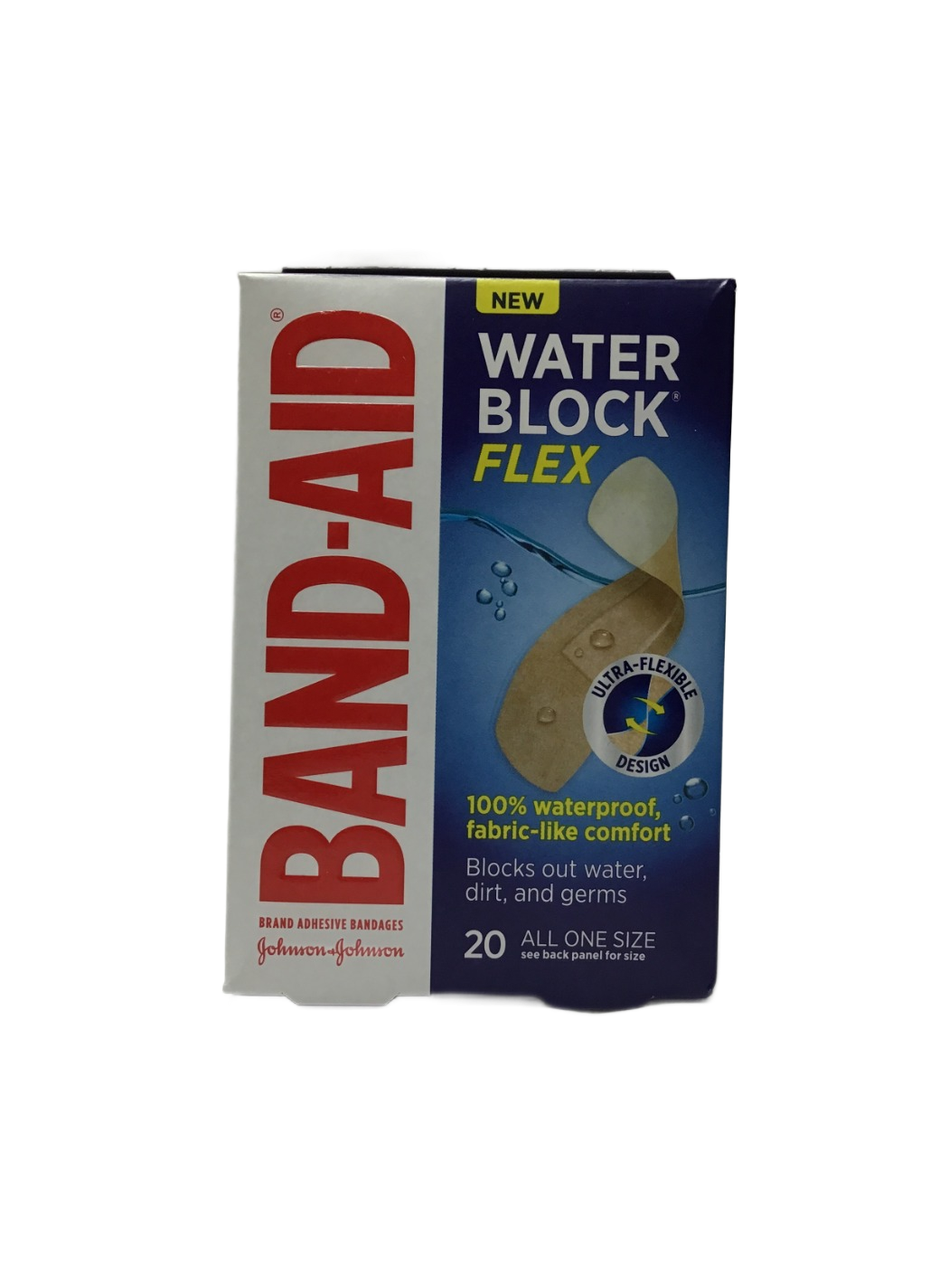 Band-Aid Band-Aid Water Block Flex Adhesive Bandages, All One Size, 20 ct, photo 1