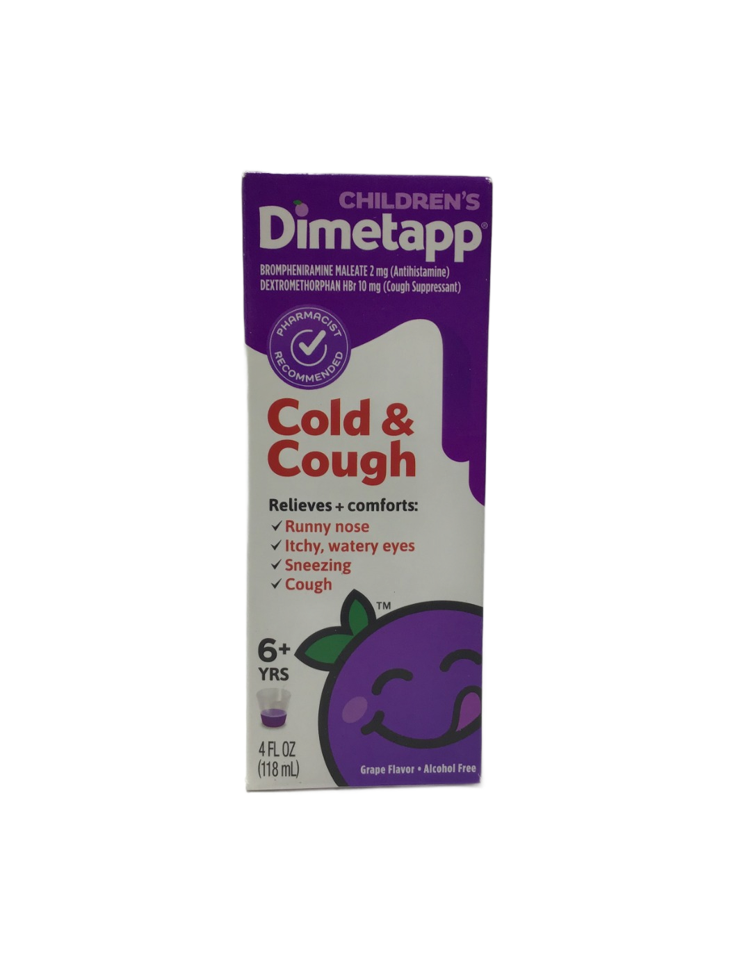 Dimetapp Dimetapp Children's Cold & Cough Grape Flavor, 4 fl oz