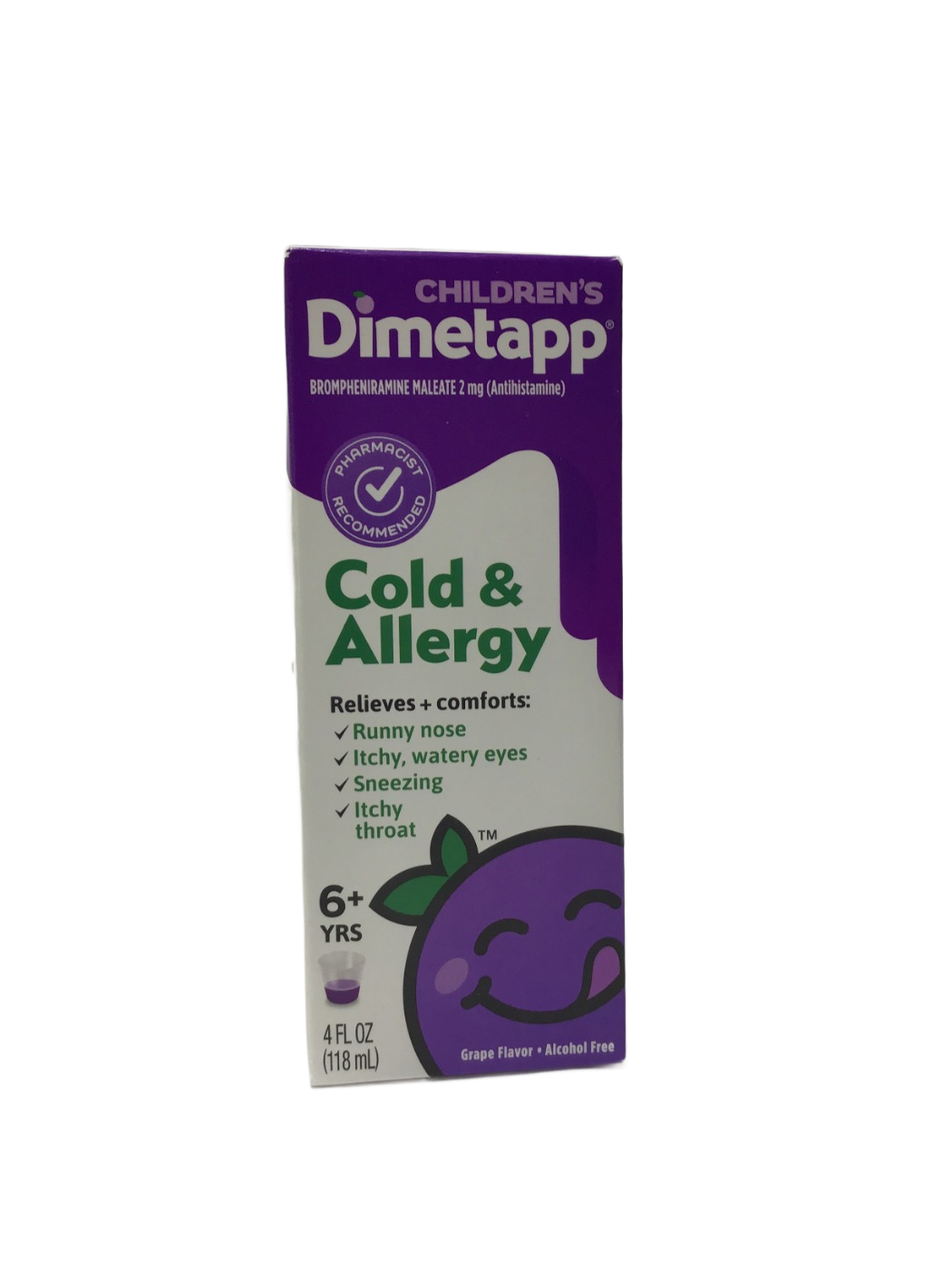 Dimetapp Dimetapp Children's Cold & Allergy Grape Flavor, 4 fl oz