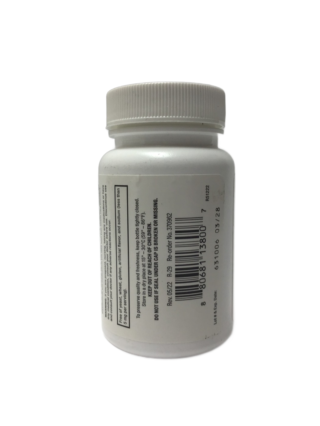 Rugby Rugby Calcium 600 mg with 5 mcg (200 IU) of Vitamin D3, 60 ct, photo 3