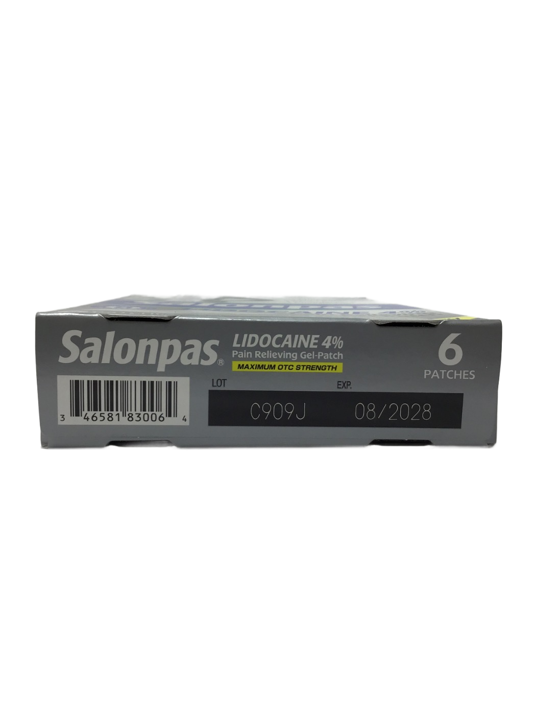Salonpas Salonpas Lidocaine 4% Pain Relieving Gel-Patch, 6 ct, photo 3