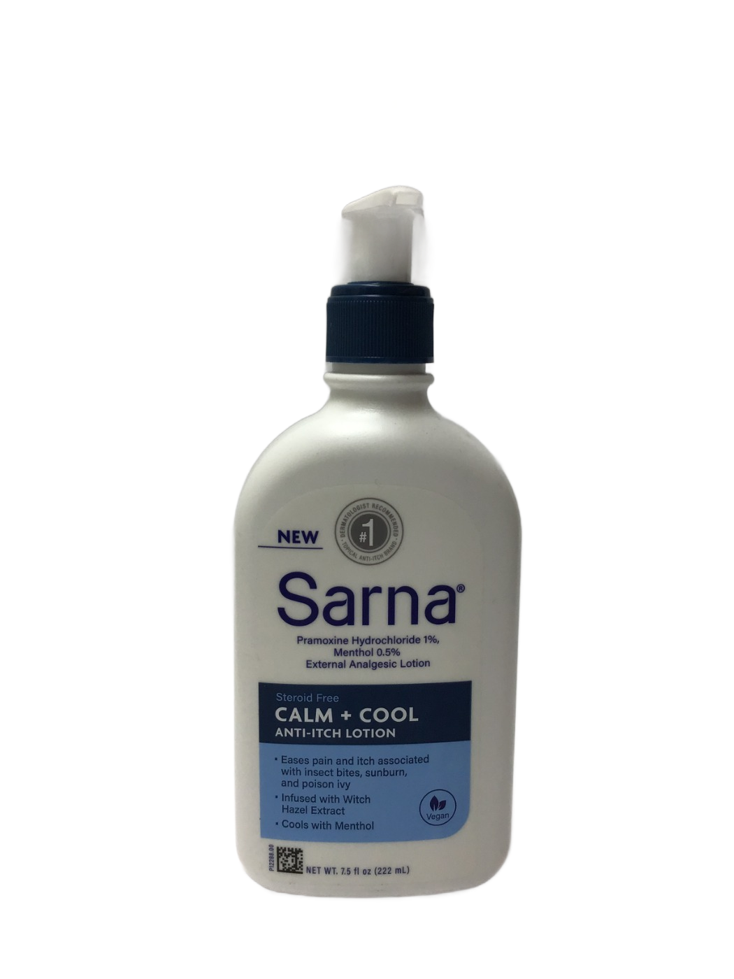Sarna Sarna Calm + Cool Anti-Itch Lotion, Pramoxine Hydrochloride 1%, Menthol 0.5% External Analgesic Lotion, 7.5 fl oz