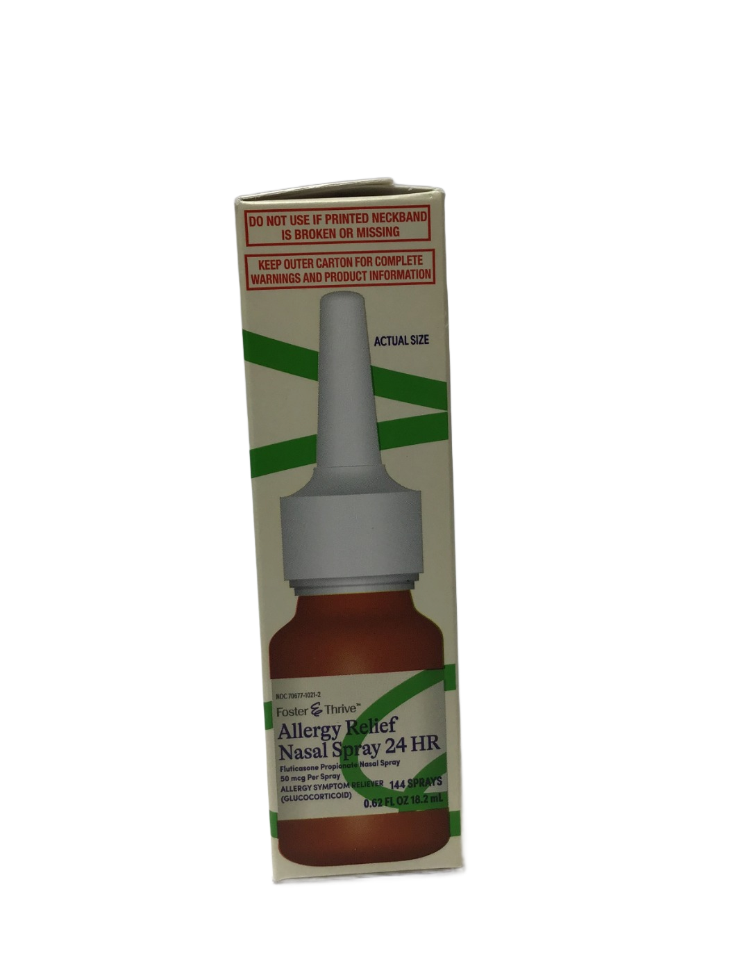 Foster & Thrive Foster & Thrive Allergy Relief Nasal Spray 24 HR Fluticasone Propionate 50 mcg Per Spray, 0.62 fl oz, photo 2
