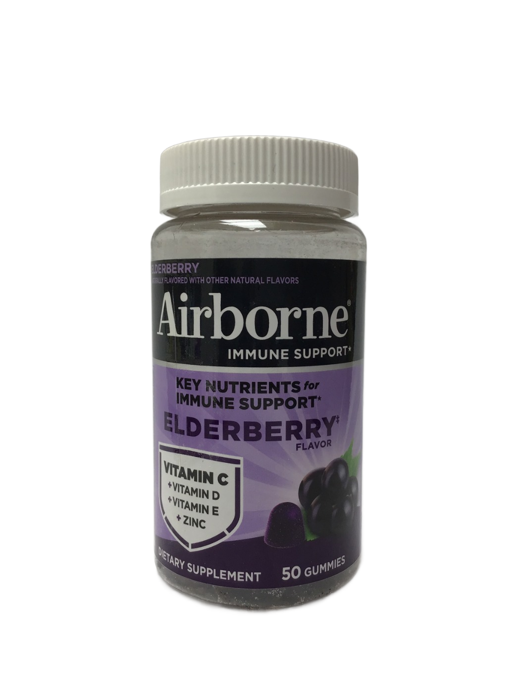 Airborne Airborne Immune Support Elderberry Flavor Gummies, 50 ct, photo 1