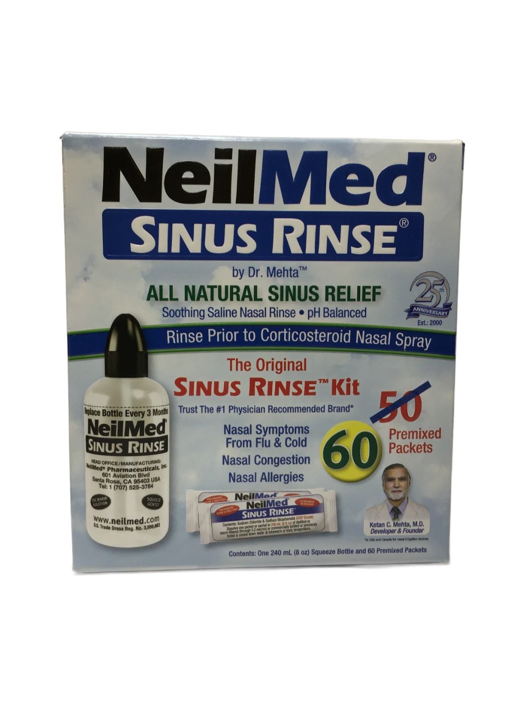 NeilMed NeilMed Sinus Rinse The Original Sinus Rinse Kit, 60 ct, photo 1