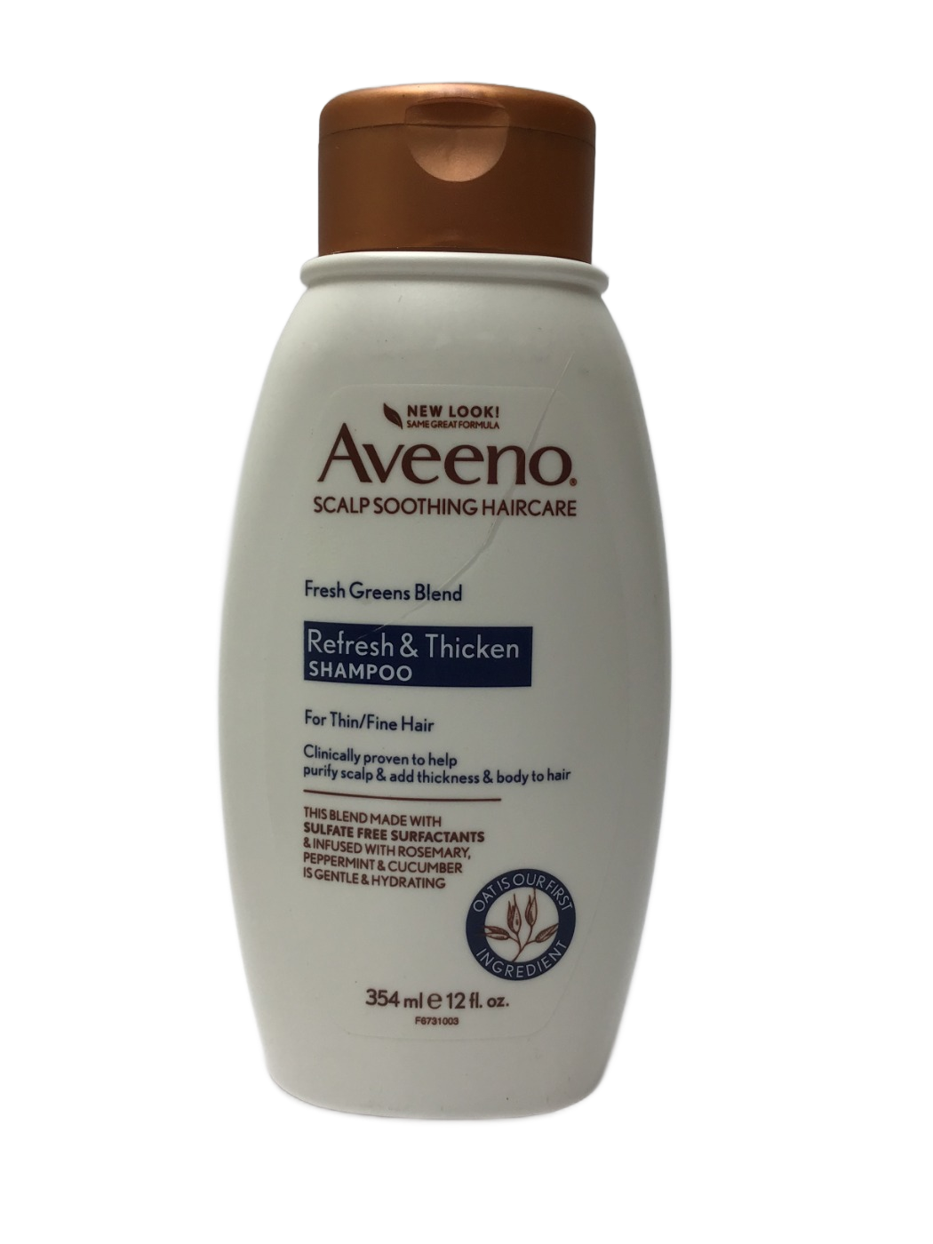Aveeno Aveeno Scalp Soothing Haircare Fresh Greens Blend Refresh & Thicken Shampoo For Thin/Fine Hair, 12 fl oz
