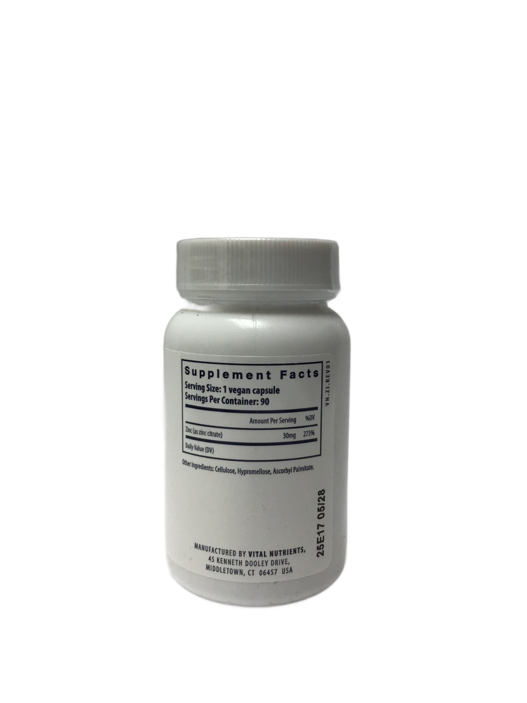 Vital Nutrients Vital Nutrients Zinc (Citrate) 30mg, 90 ct, photo 3