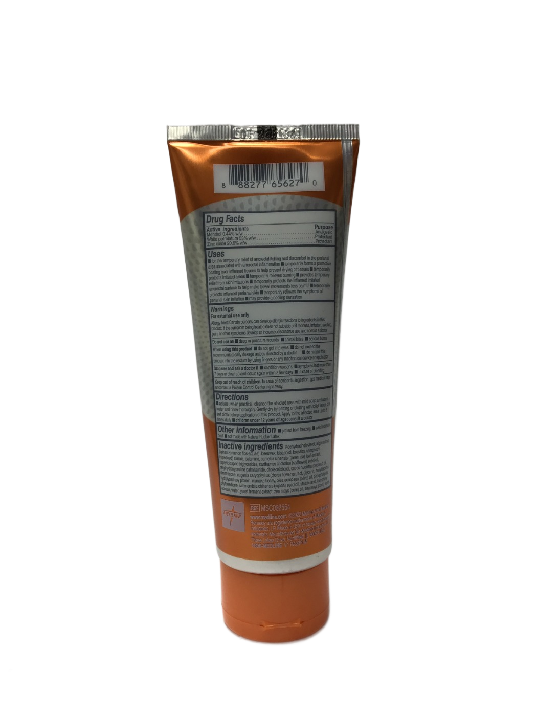 Medline Medline Remedy Specialized Protect Zinc Oxide Paste Skin Protectant with Menthol, Unscented, 4 oz