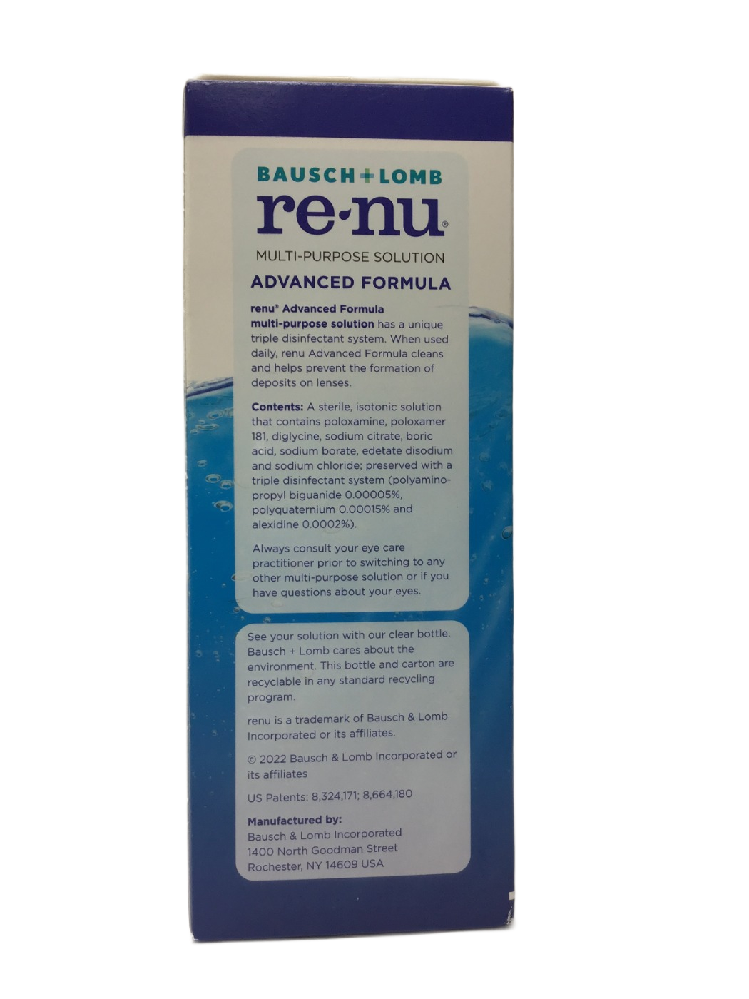 Bausch + Lomb Bausch + Lomb Renu Multi-Purpose Solution Advanced Formula, 12 fl oz, photo 5