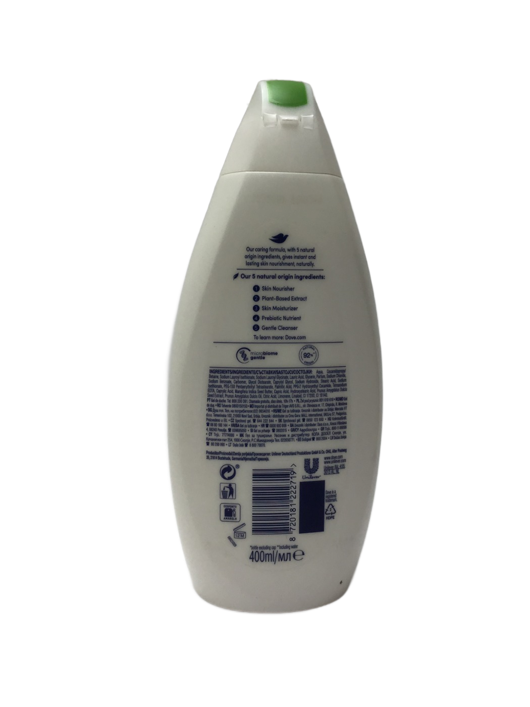 Dove Dove Care by Nature Uplifting Shower Gel with Mango Butter & Almond Extract, 400 mL, photo 2
