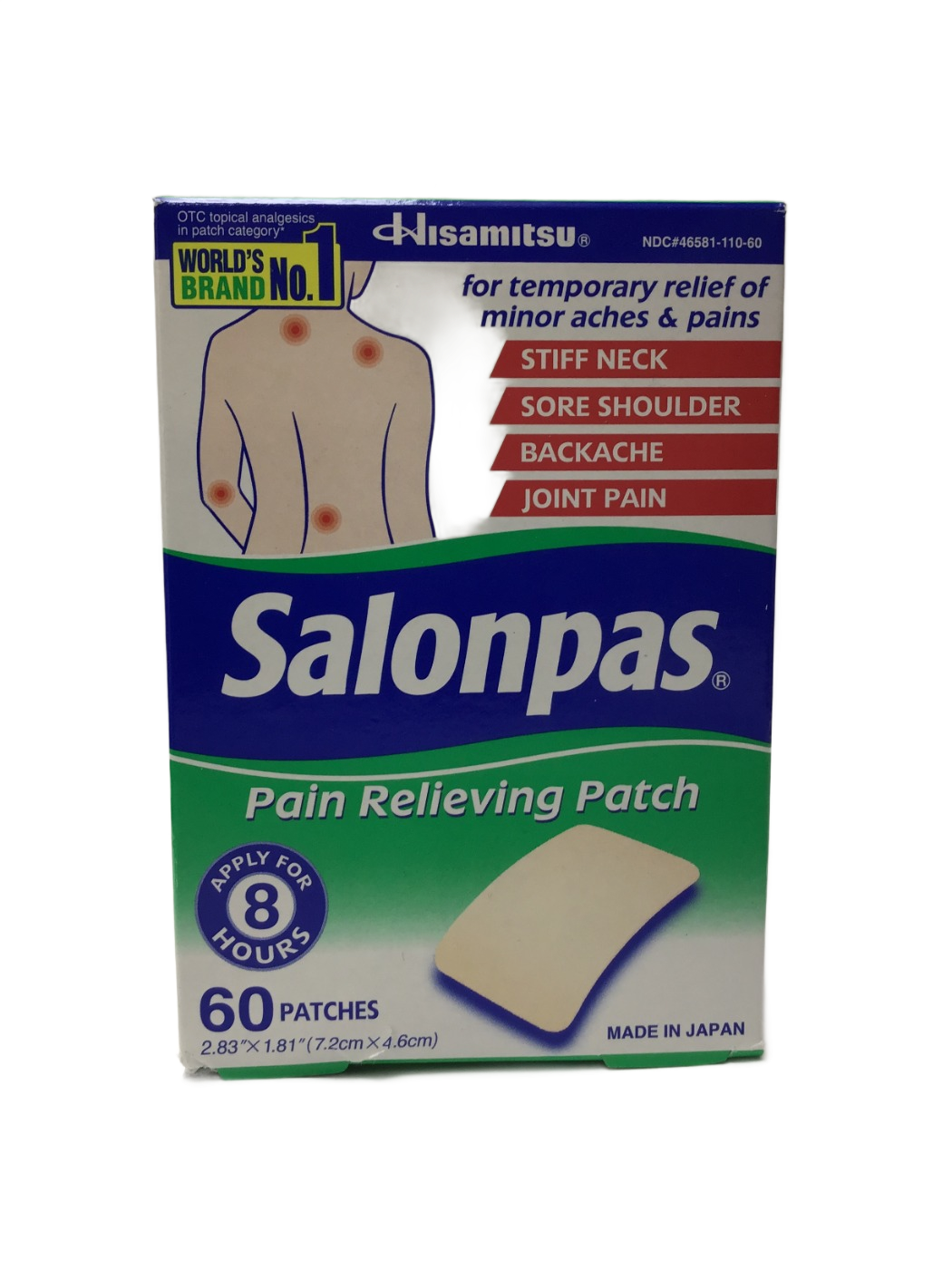 Salonpas Salonpas Pain Relieving Patch, 60 ct, photo 1