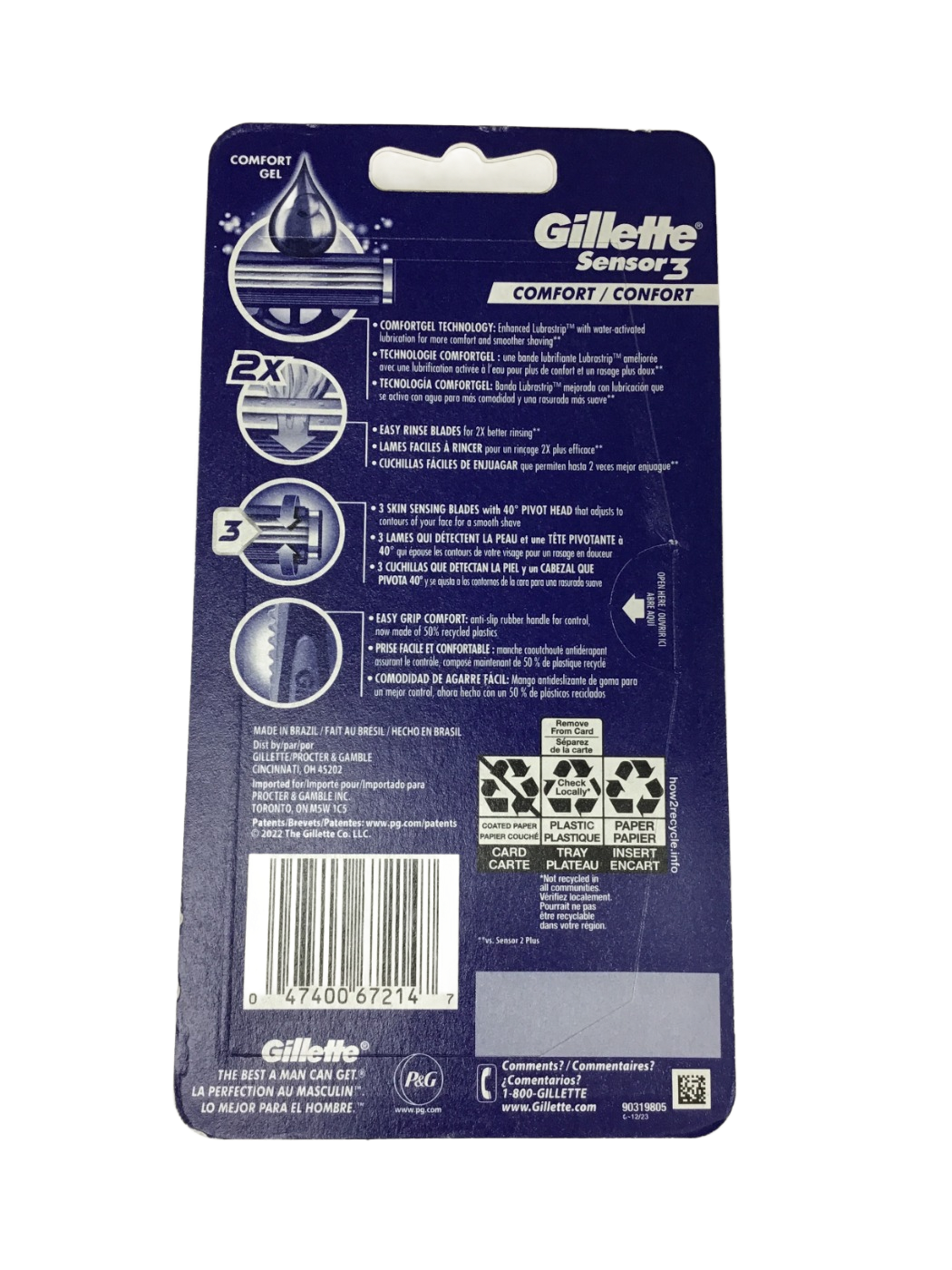 Gillette Gillette Sensor3 Comfort, 7 ct, photo 2