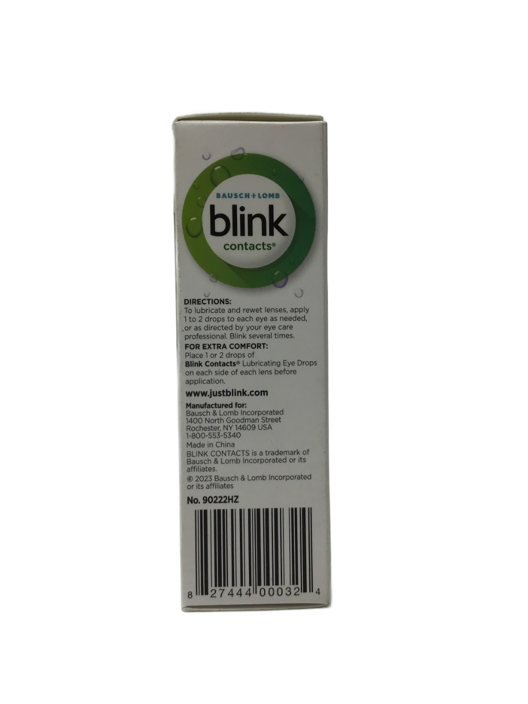 Bausch + Lomb Bausch + Lomb Blink Contacts Dry Contacts Lubricating Eye Drops, 0.34 fl oz, photo 3