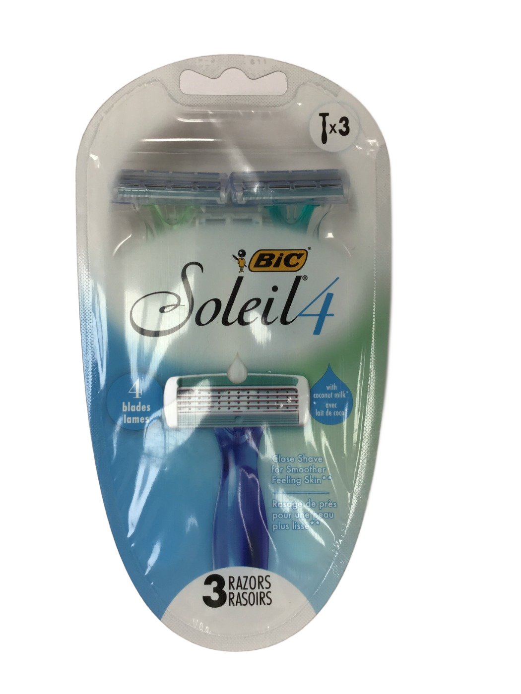 BiC BiC Soleil 4 Disposable Razors with Coconut Milk, 4 Blades, 3 ct