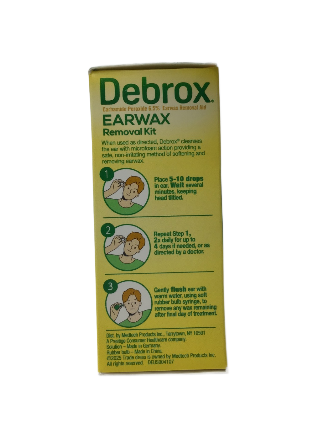 Debrox Debrox Earwax Removal Kit Carbamide Peroxide 6.5% Earwax Removal Aid, 0.5 fl oz, photo 2