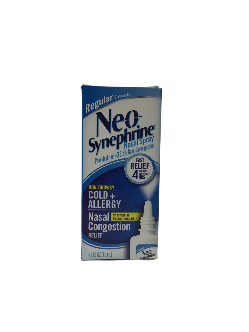 Neo-Synephrine Neo-Synephrine Regular Strength Nasal Spray Phenylephrine HCl 0.5% Nasal Decongestant, photo 1