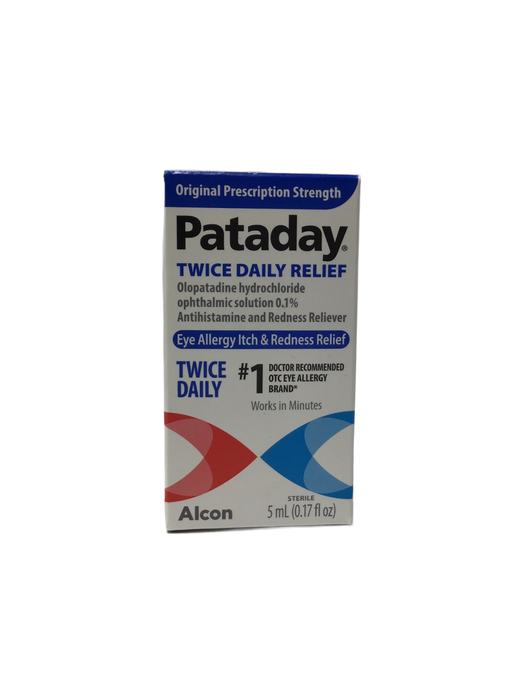 Pataday Pataday Twice Daily Relief Olopatadine Hydrochloride Ophthalmic Solution 0.1%, 5 mL