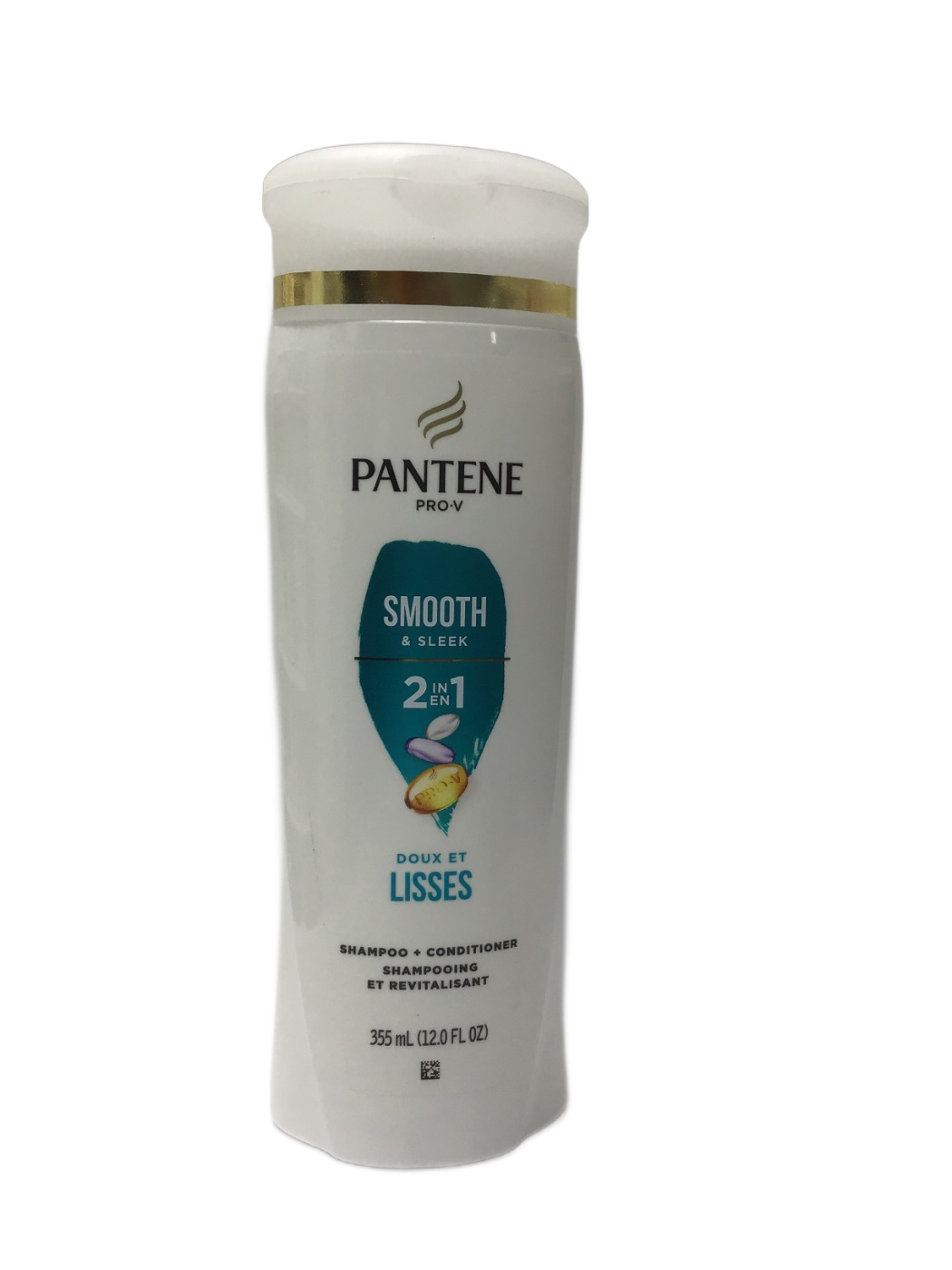 Pantene Pantene Pro-V Smooth & Sleek 2 in 1 Shampoo + Conditioner, 12 fl oz