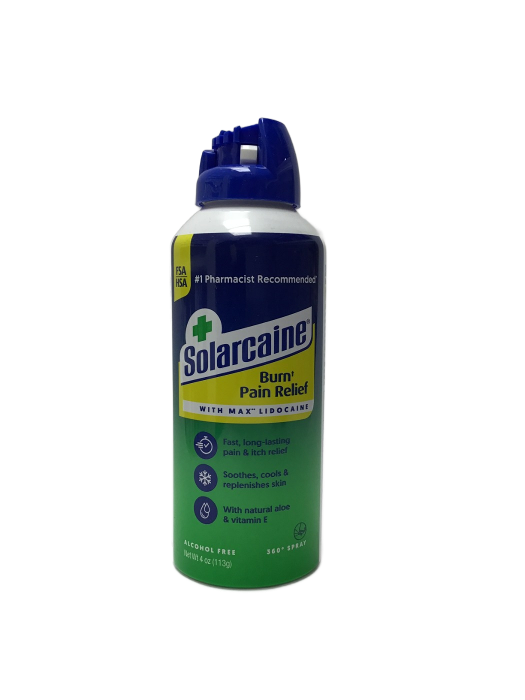 Solarcaine Solarcaine Burn Pain Relief Spray with Max Lidocaine, 4 oz