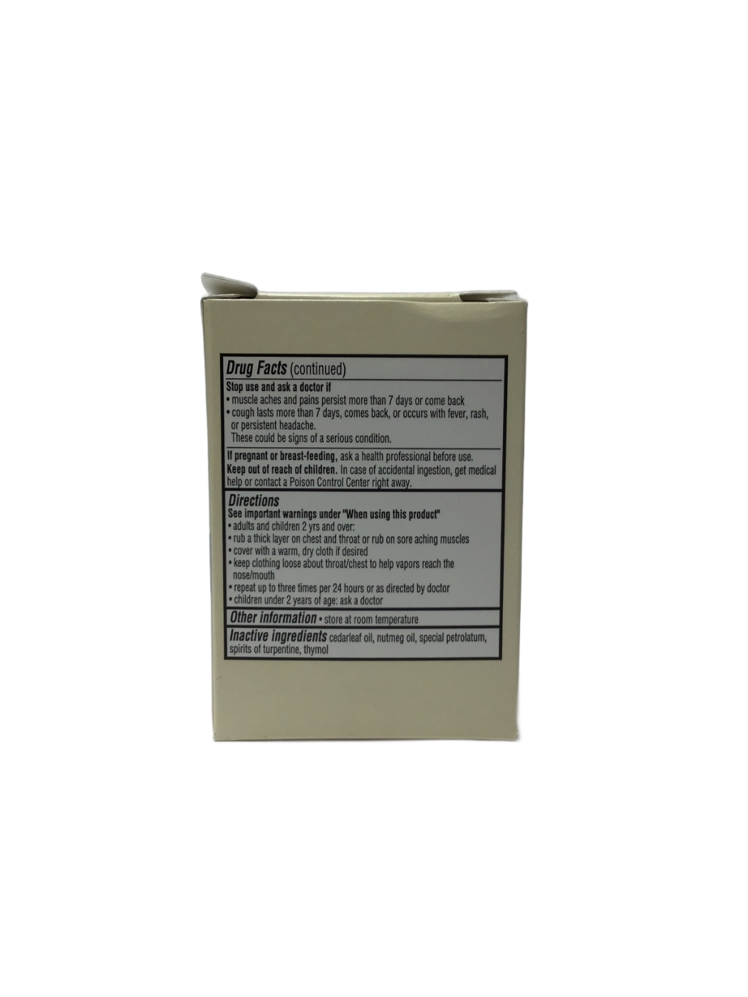 Foster & Thrive Foster & Thrive Chest Rub Menthol 2.6% Eucalyptus Oil 1.2% Camphor 4.8%, 3.53 oz, photo 3