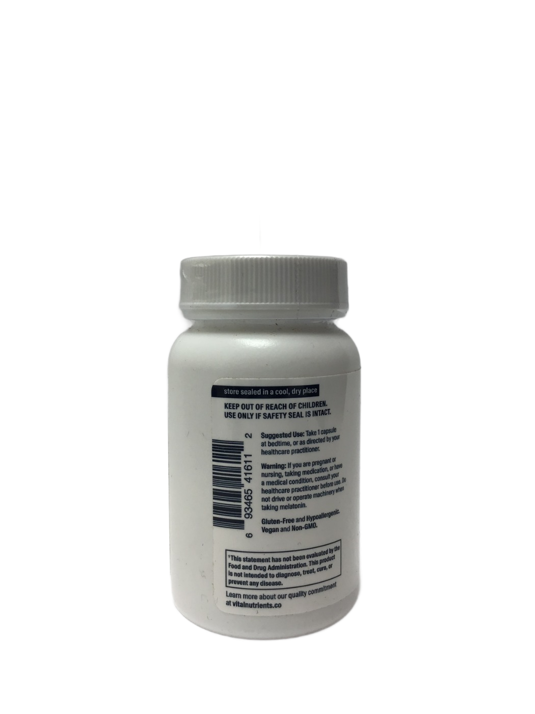 Vital Nutrients Vital Nutrients Melatonin 3mg/serving, 60 ct, photo 3