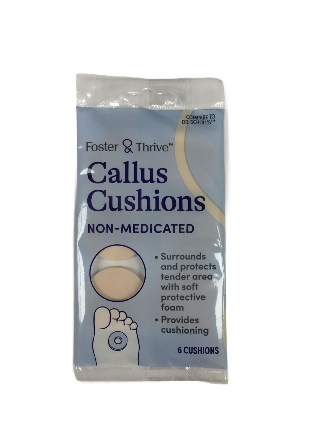 Foster & Thrive Foster & Thrive Callus Cushions Non-Medicated, 6 ct