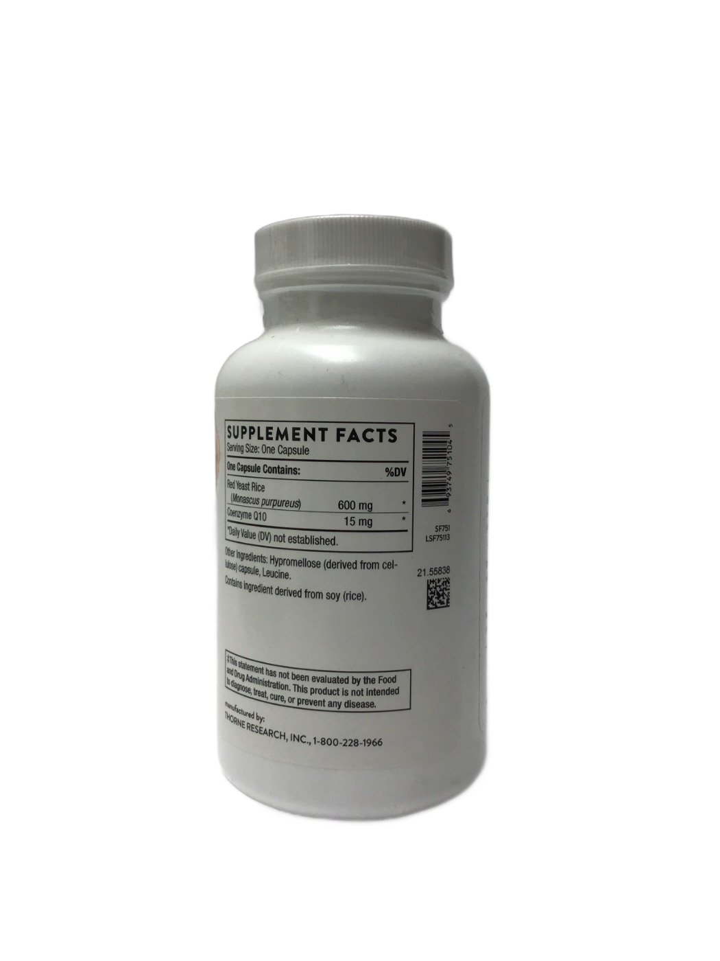 Thorne Thorne Red Yeast Rice + CoQ10, 120 ct, photo 2