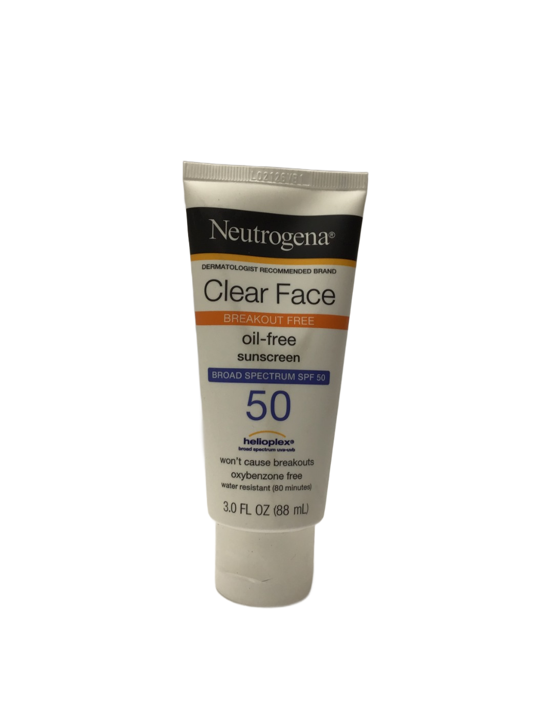 Neutrogena Neutrogena Clear Face Breakout Free Oil-Free Sunscreen Broad Spectrum SPF 50, 3 fl oz