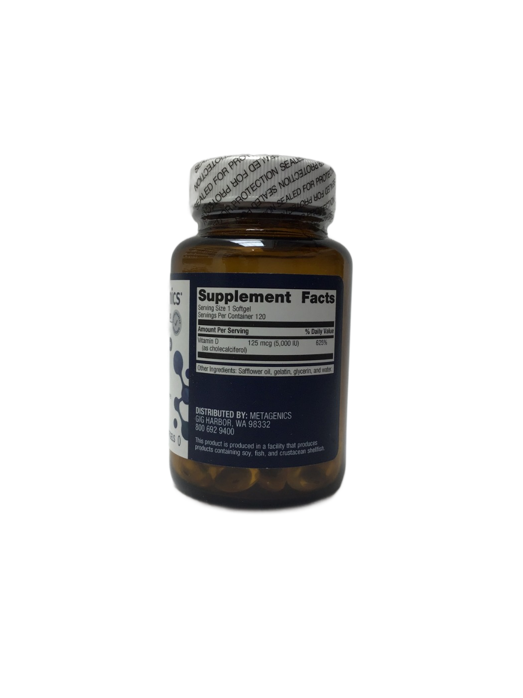 Metagenics Metagenics Vitamin D3 5000, 120 ct, photo 2