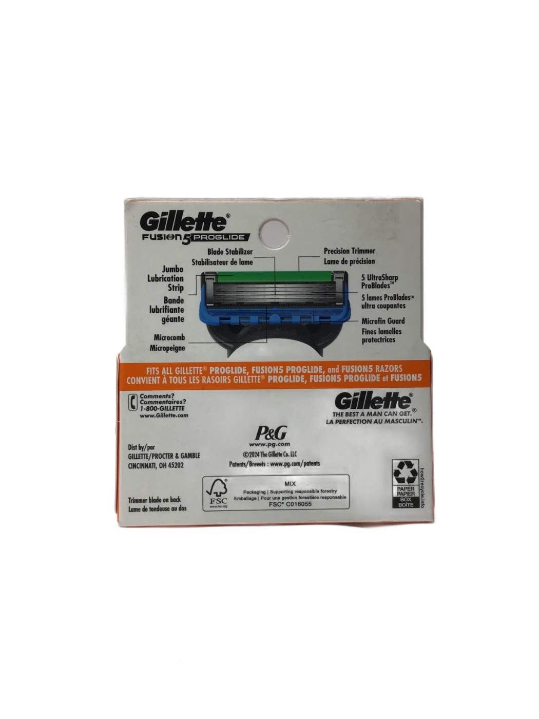 Gillette Gillette Fusion5 ProGlide Cartridges, 4 ct, photo 2
