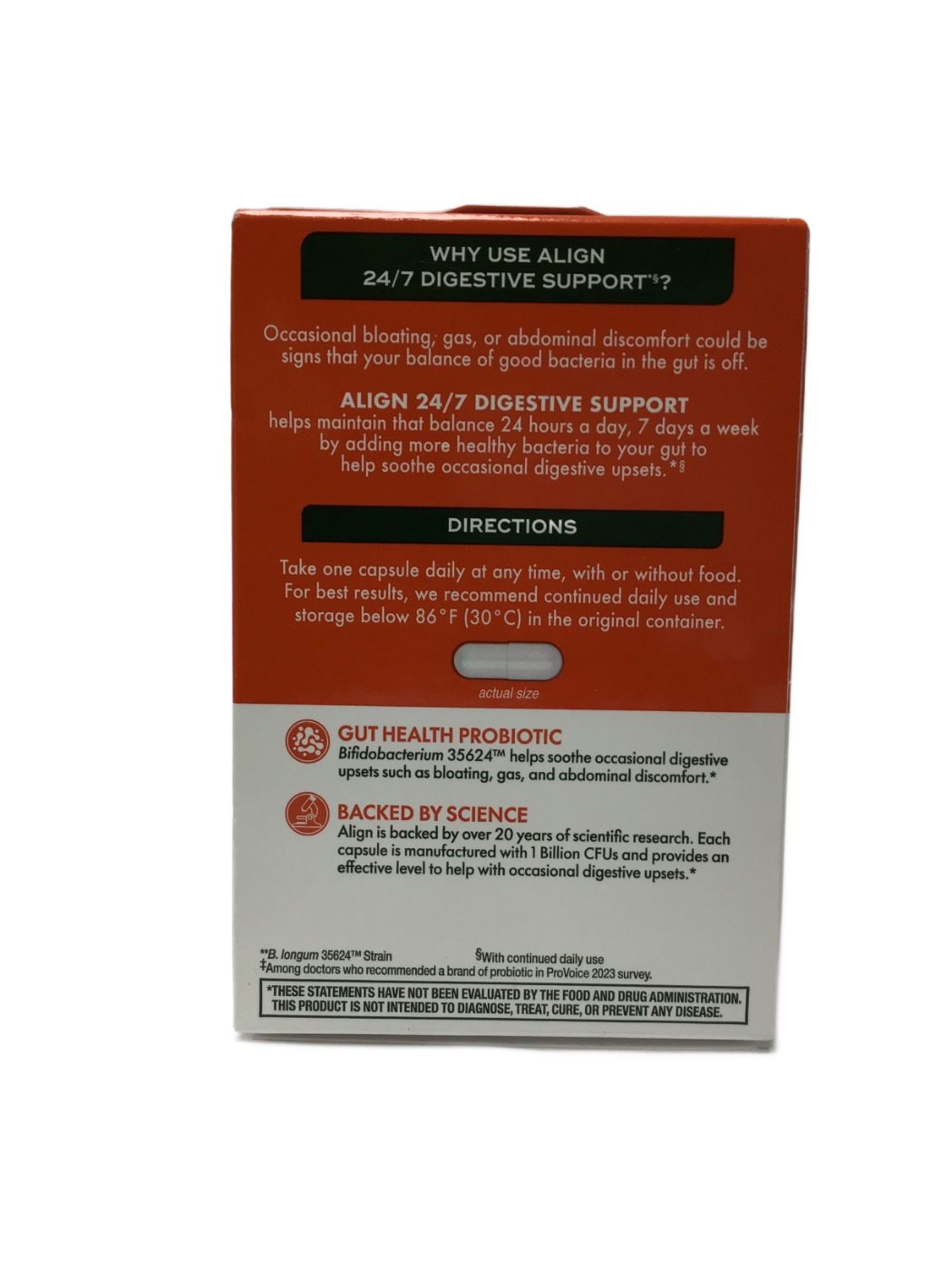 Align Align Probiotic 24/7 Digestive Support, 28 ct, photo 3