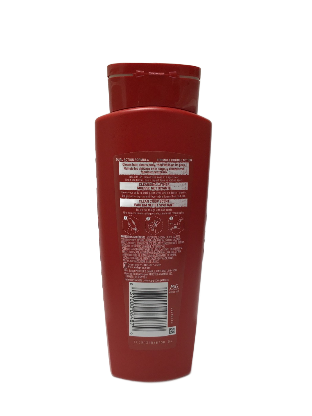 Old Spice Old Spice High Endurance Hair & Body Wash 2 in 1 Crisp Scent, 18 fl oz, photo 2