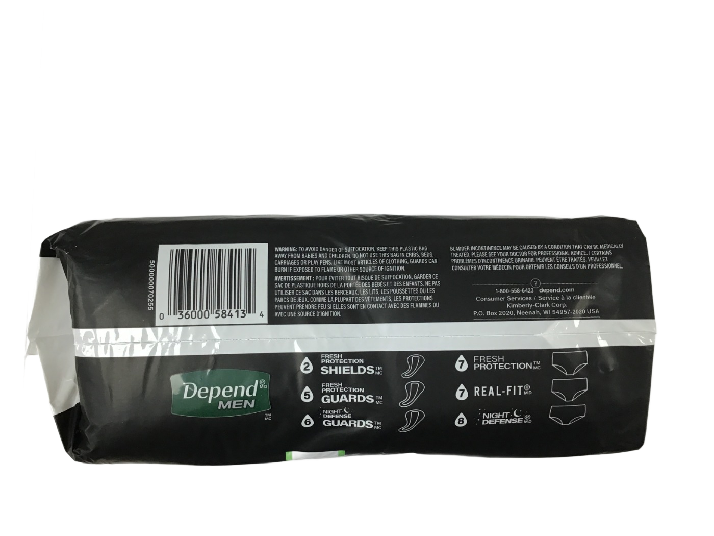 Depend Depend Men Fresh Protection Guards Maximum Max Coverage, 52 ct