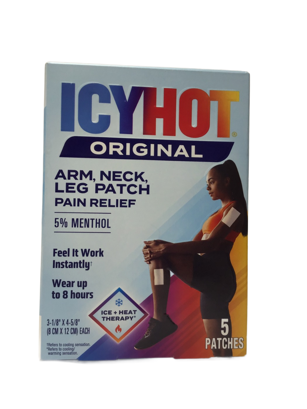 Icy Hot Icy Hot Original Arm, Neck, Leg Patch Pain Relief 5% Menthol, 5 ct, photo 1