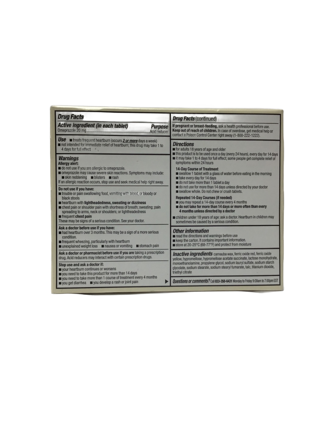 Foster & Thrive Foster & Thrive Omeprazole Delayed Release Tablets 20 mg Acid Reducer, 28 ct, photo 3