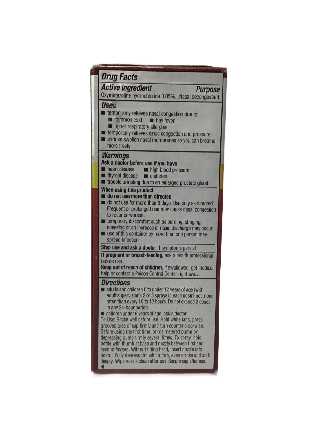 Afrin Afrin No Drip Original Nasal Pump Mist, photo 3