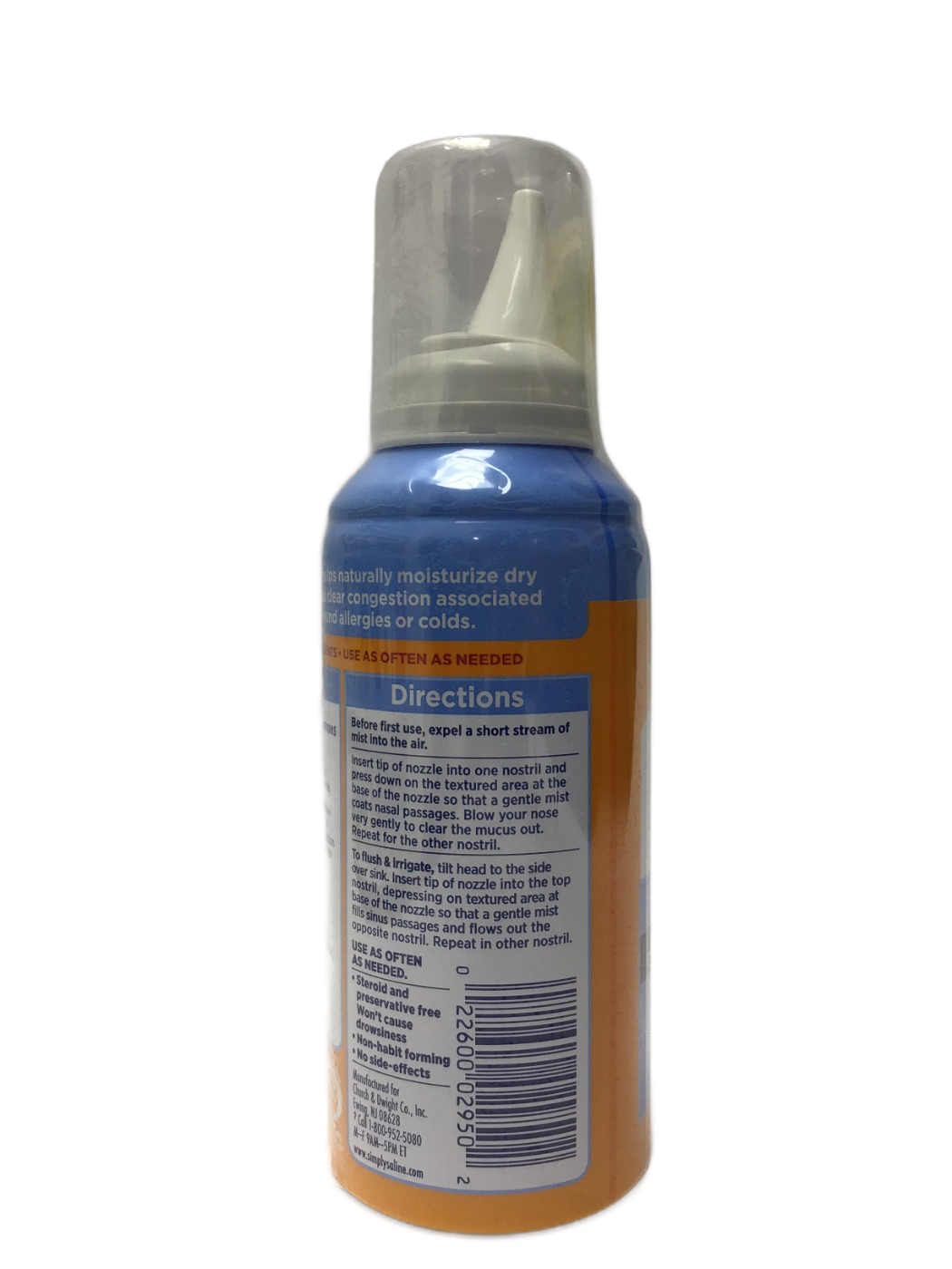 Arm & Hammer Arm & Hammer Simply Saline Nasal Mist Daily Care, 4.5 oz, photo 3